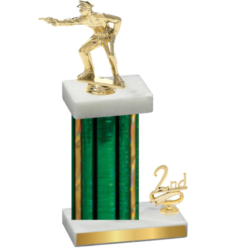 Accented Single Green Glacier Second Place Shooter Trophy