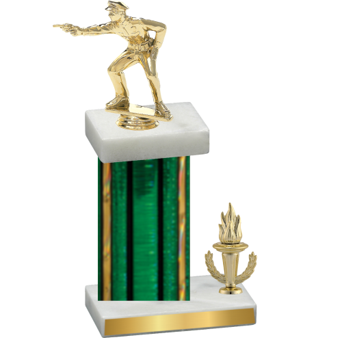 Accented Single Green Glacier Victory Shooter Trophy