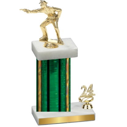 Accented Single Green Glacier Year Shooter Trophy