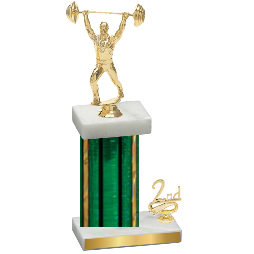 Accented Single Green Glacier Second Place Weights Trophy