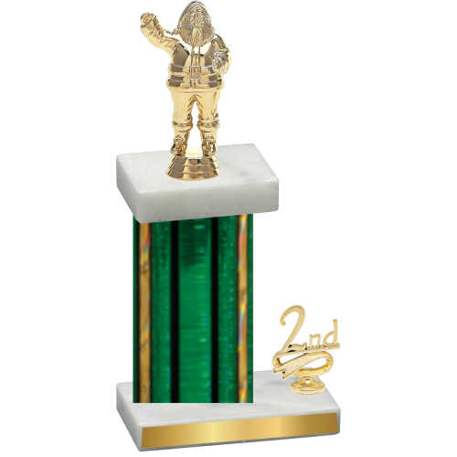 Accented Single Green Glacier Second Place Holiday Trophy