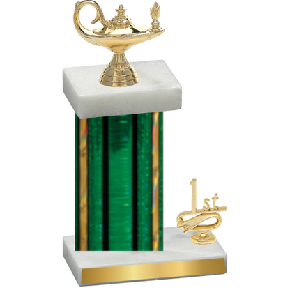 Accented Single Green Glacier First Place Academics Trophy