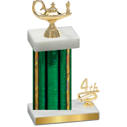 Accented Single Green Glacier Fourth Place Academics Trophy