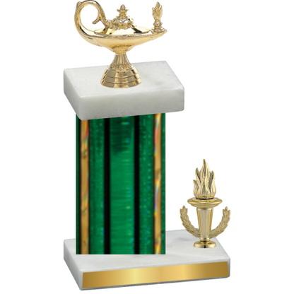 Accented Single Green Glacier Victory Academics Trophy