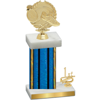 Accented Single Blue Glacier First Place Running Trophy