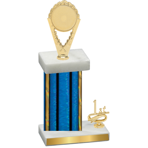 Accented Single Blue Glacier First Place Insert Trophy