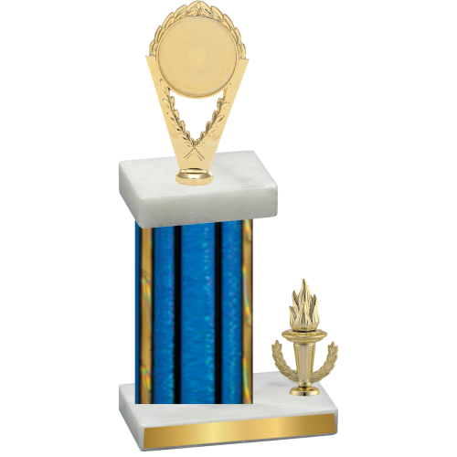 Accented Single Blue Glacier Victory Insert Trophy