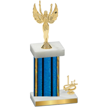 Accented Single Blue Glacier First Place Victory Trophy