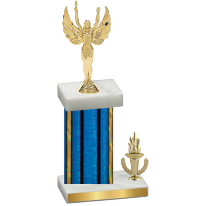 Accented Single Blue Glacier Victory Victory Trophy