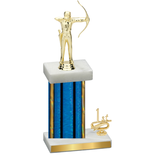 Accented Single Blue Glacier First Place Archery Trophy