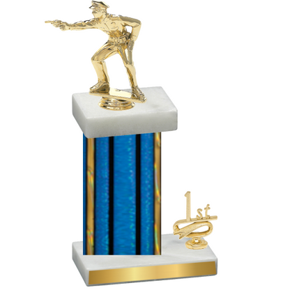 Accented Single Blue Glacier First Place Shooter Trophy