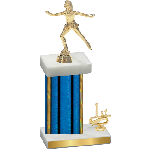 Accented Single Blue Glacier First Place Skater Trophy