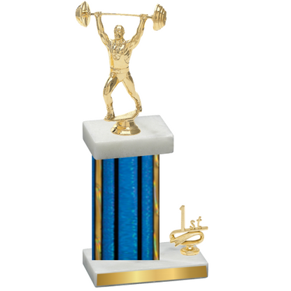 Accented Single Blue Glacier First Place Weights Trophy