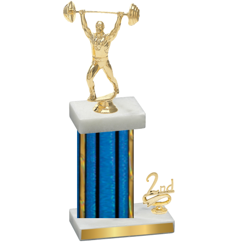 Accented Single Blue Glacier Second Place Weights Trophy