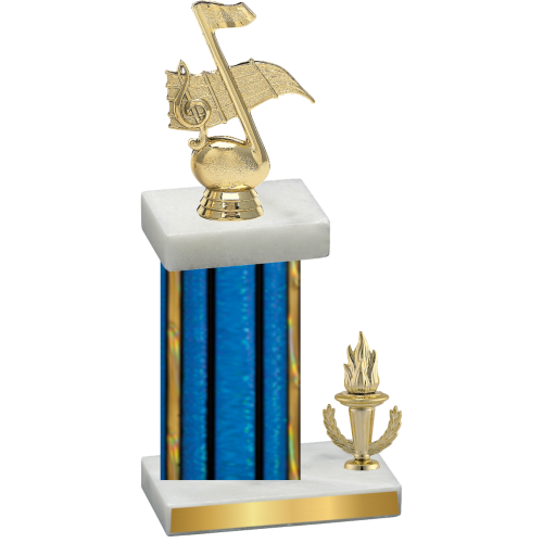 Accented Single Blue Glacier Victory Music Trophy