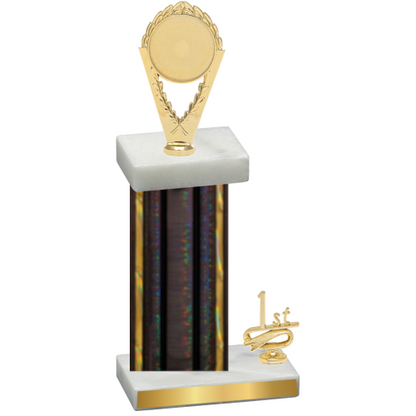 Accented Single Black Glacier First Place Insert Trophy