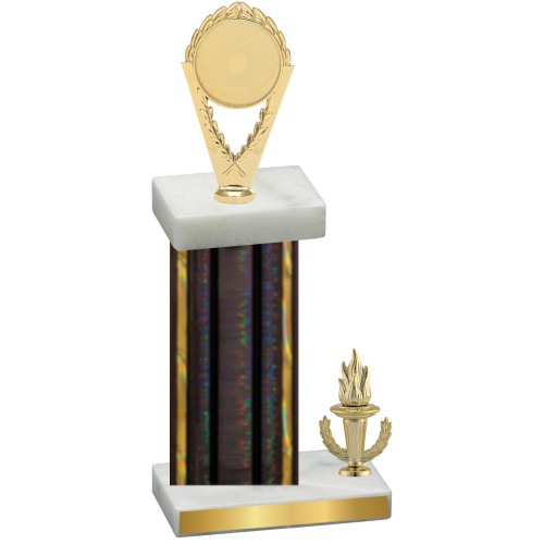 Accented Single Black Glacier Victory Insert Trophy