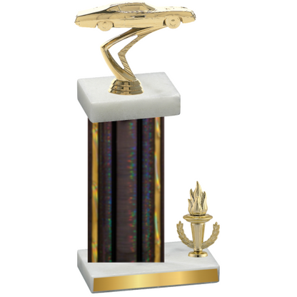 Accented Single Black Glacier Victory Cars Trophy