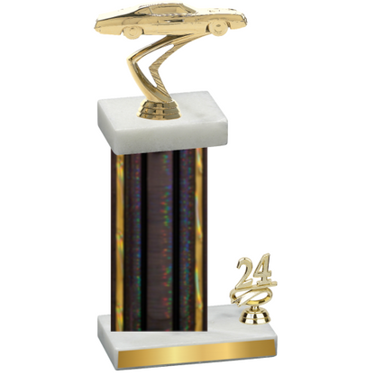 Accented Single Black Glacier Year Cars Trophy