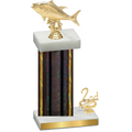 Accented Single Black Glacier Second Place Fishing Trophy