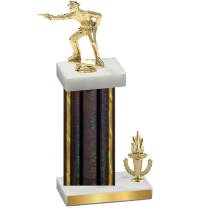 Accented Single Black Glacier Victory Shooter Trophy