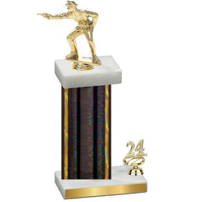 Accented Single Black Glacier Year Shooter Trophy