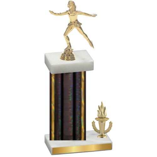 Accented Single Black Glacier Victory Skater Trophy