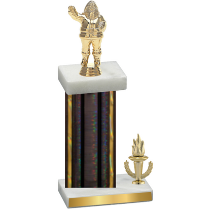 Accented Single Black Glacier Victory Holiday Trophy