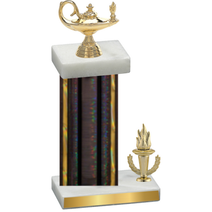 Accented Single Black Glacier Victory Academics Trophy