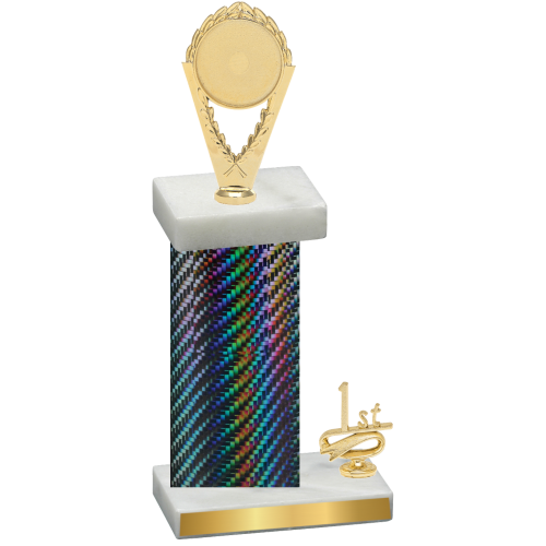 Accented Single Black Carbon Fiber First Place Insert Trophy