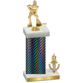 Accented Single Black Carbon Fiber Victory Hockey Trophy