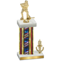 Accented Single Flag USA Victory Hockey Trophy