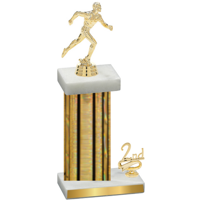 Accented Single Gold Glacier Second Place Running Trophy