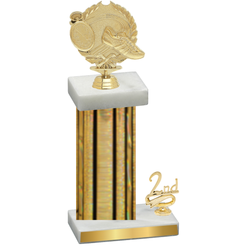 Accented Single Gold Glacier Second Place Running Trophy