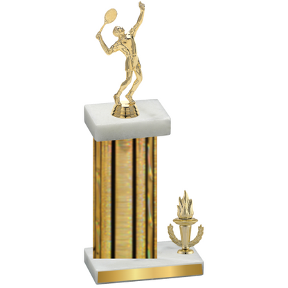 Accented Single Gold Glacier Victory Tennis Trophy