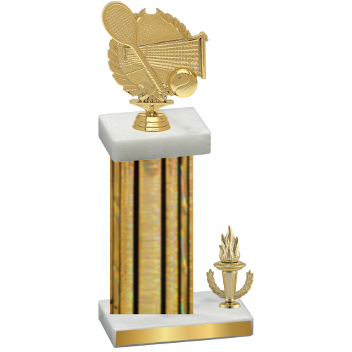 Accented Single Gold Glacier Victory Tennis Trophy