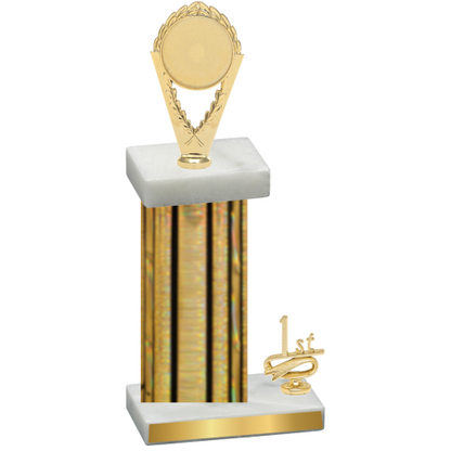 Accented Single Gold Glacier First Place Insert Trophy