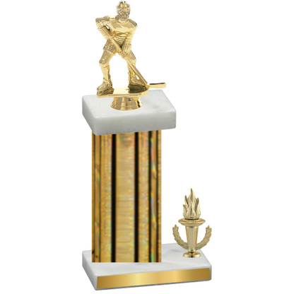 Accented Single Gold Glacier Victory Hockey Trophy