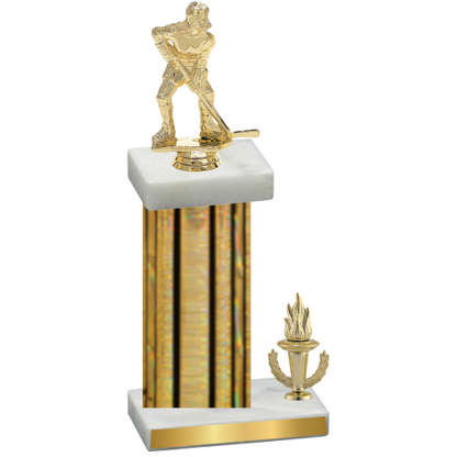 Accented Single Gold Glacier Victory Hockey Trophy