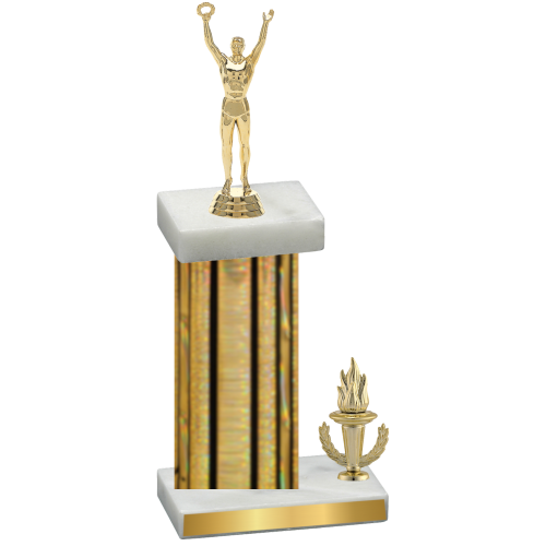 Accented Single Gold Glacier Victory Victory Trophy