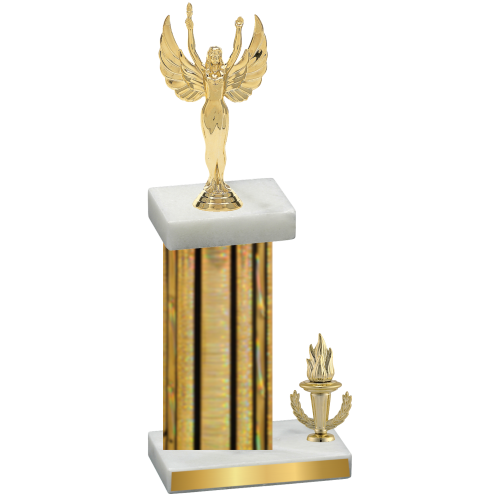 Accented Single Gold Glacier Victory Victory Trophy