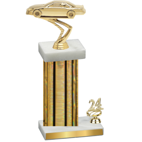 Accented Single Gold Glacier Year Cars Trophy