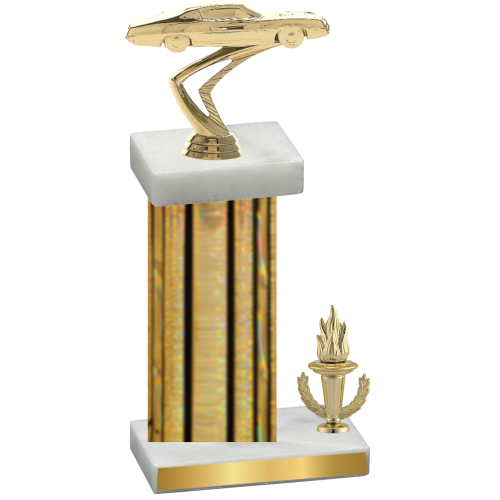 Accented Single Gold Glacier Victory Cars Trophy