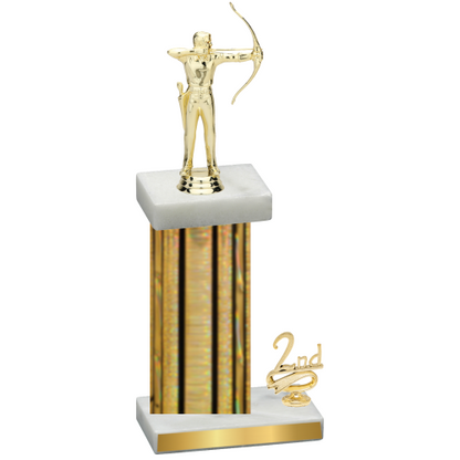 Accented Single Gold Glacier Second Place Archery Trophy