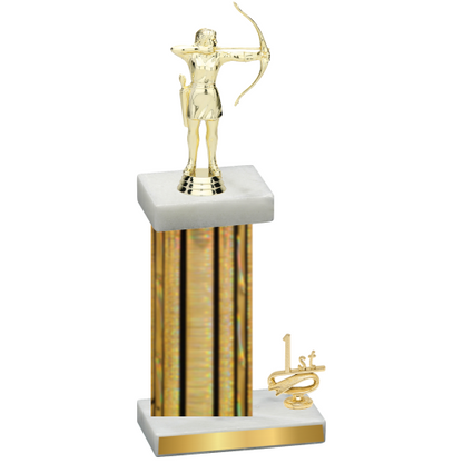 Accented Single Gold Glacier First Place Archery Trophy