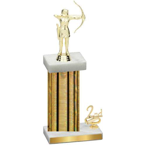 Accented Single Gold Glacier Second Place Archery Trophy