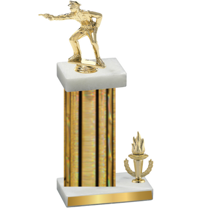 Accented Single Gold Glacier Victory Shooter Trophy