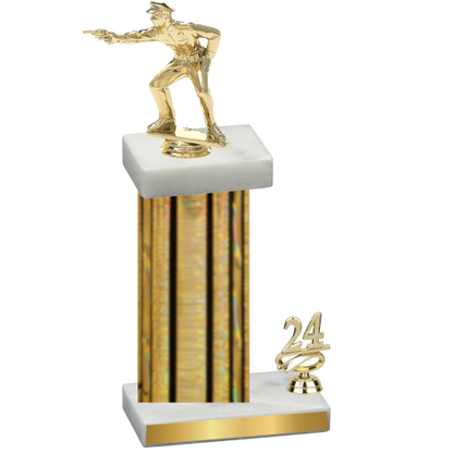 Accented Single Gold Glacier Year Shooter Trophy