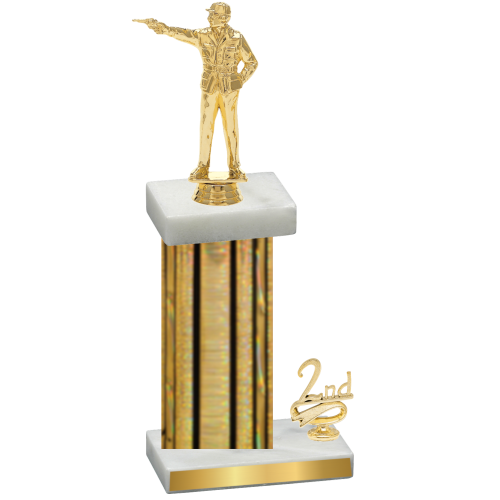 Accented Single Gold Glacier Second Place Shooter Trophy