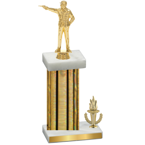 Accented Single Gold Glacier Victory Shooter Trophy